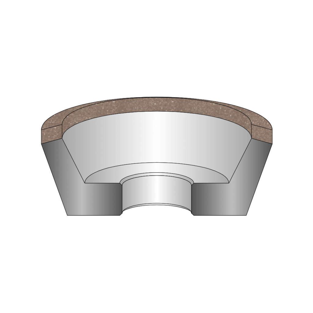 drawing of a 11V5 grinding wheel