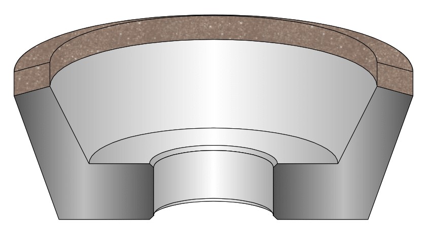 drawing of a 11V5 grinding wheel 1