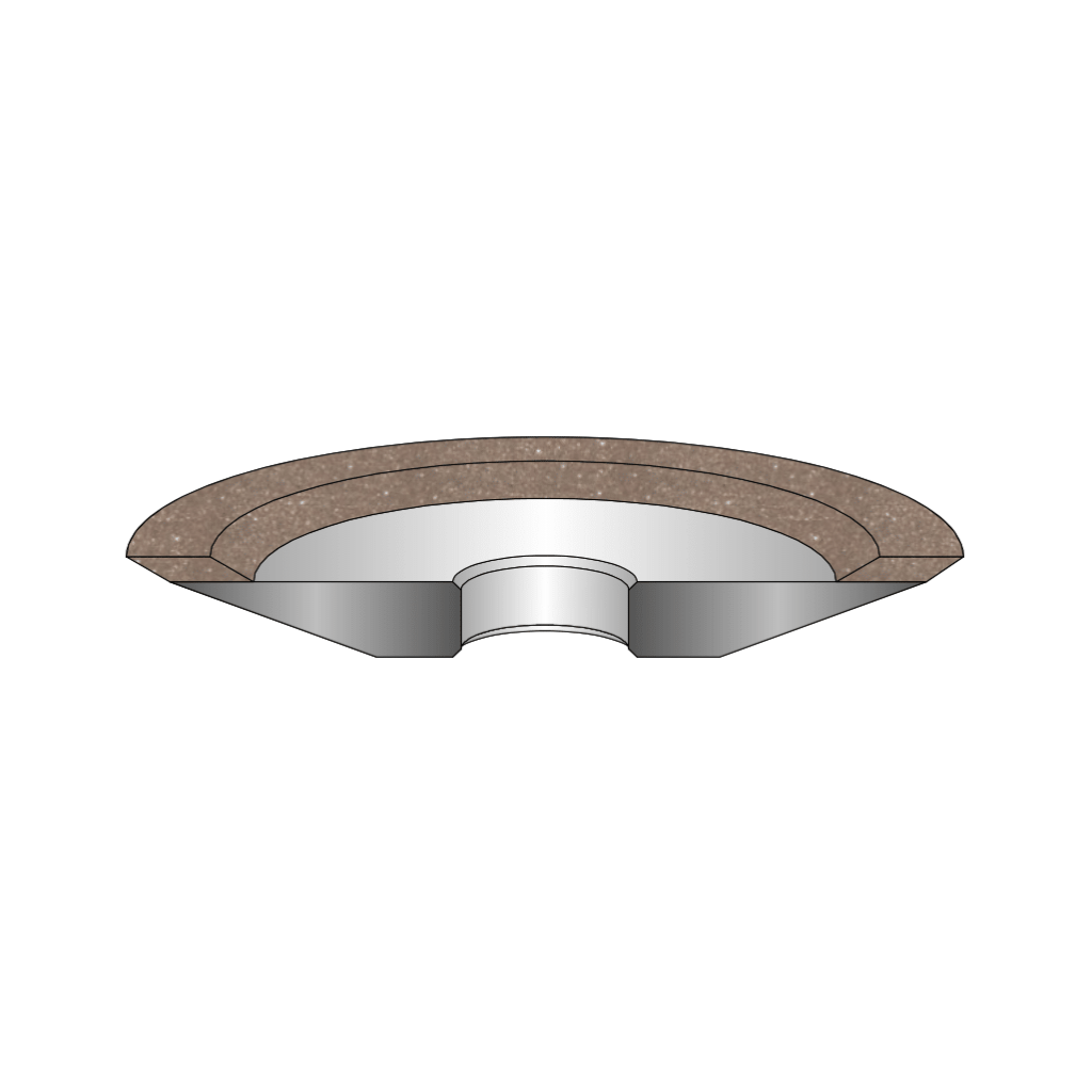 drawing of a 12V2 grinding wheel 1