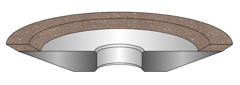 drawing of a 12V2 grinding wheel 3