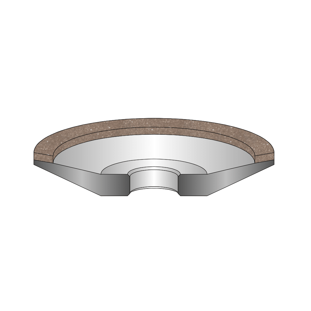 drawing of 12V4 grinding wheel