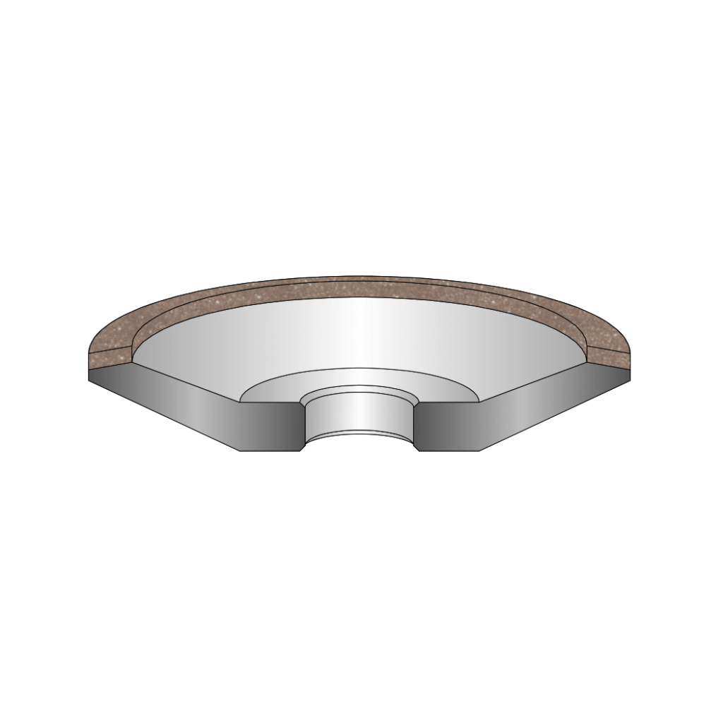 drawing of a 12V5 grinding wheel