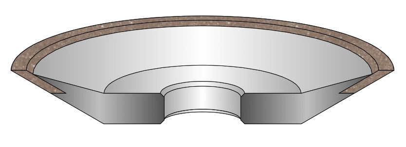 drawing of a 12V9 grinding wheel