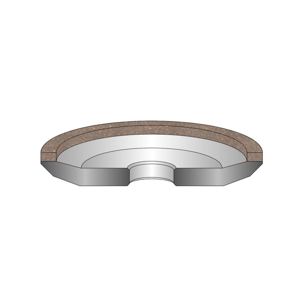 drawing of a 15A2 grinding wheel