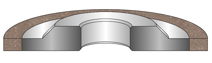 drawing of a 3A1 grinding wheel 1