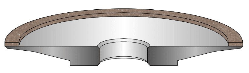 Drawing of a 4A2P grinding wheel 2