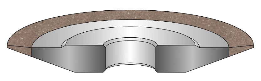 drawing of a 4BT9 grinding wheel 1