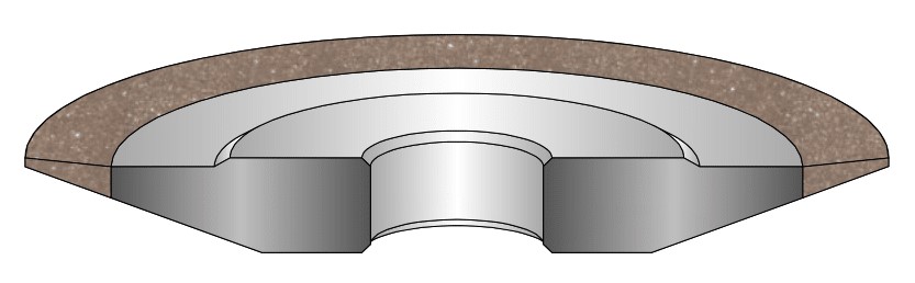 drawing of a 4BT9 grinding wheel 1