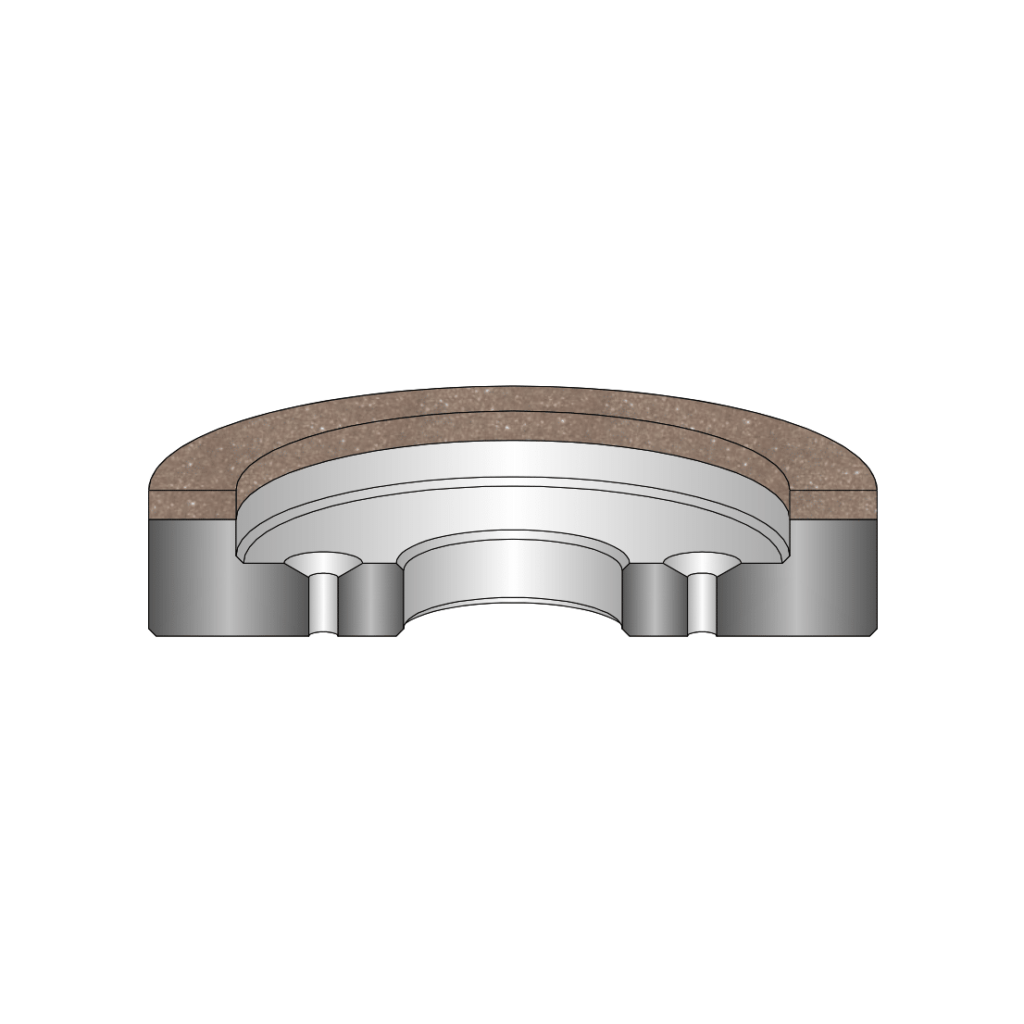 drawing of a 6A2C grinding wheel 1