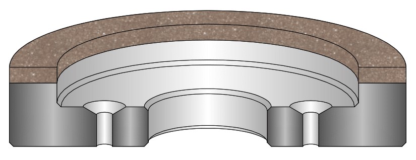 drawing of a 6A2C grinding wheel 2