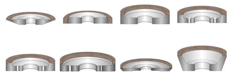 various grinding wheel shapes